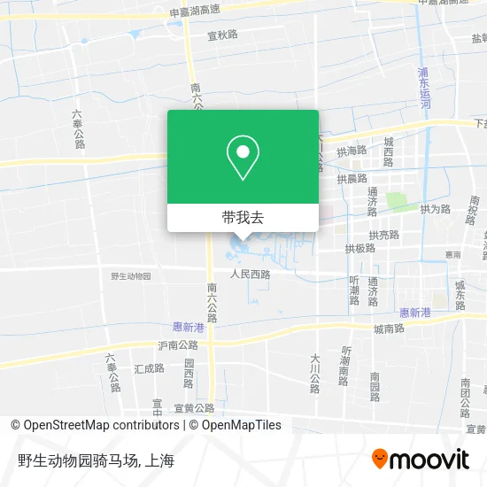 野生动物园骑马场地图