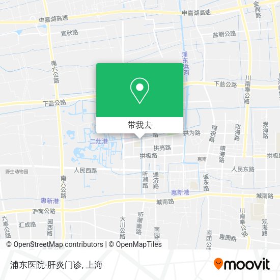 浦东医院-肝炎门诊地图