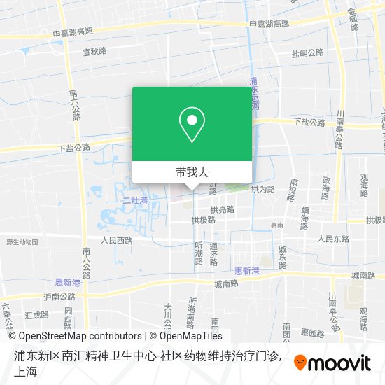 浦东新区南汇精神卫生中心-社区药物维持治疗门诊地图
