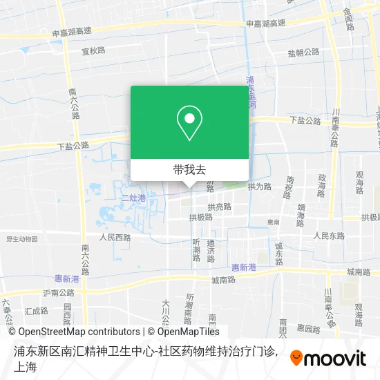 浦东新区南汇精神卫生中心-社区药物维持治疗门诊地图