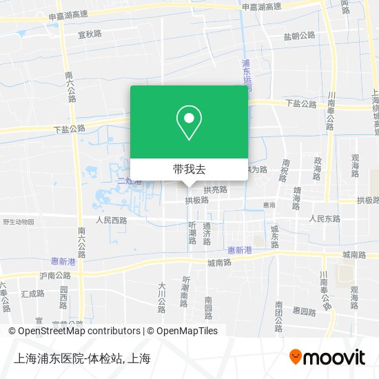 上海浦东医院-体检站地图