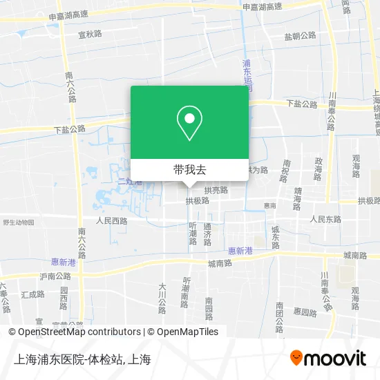 上海浦东医院-体检站地图