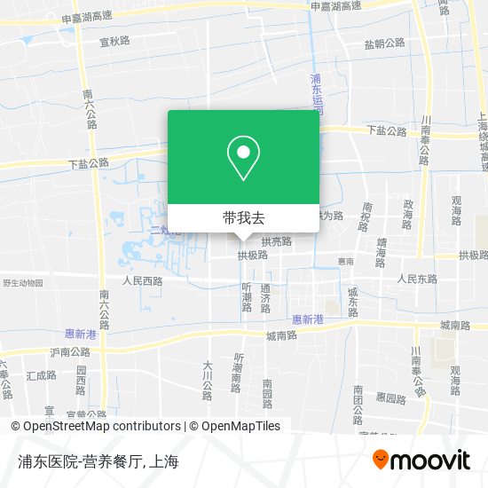 浦东医院-营养餐厅地图
