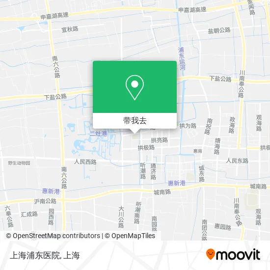 上海浦东医院地图