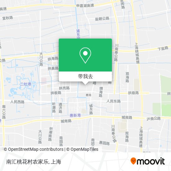 南汇桃花村农家乐地图