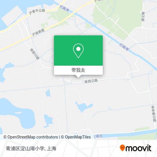 青浦区淀山湖小学地图