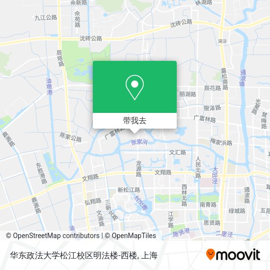 华东政法大学松江校区明法楼-西楼地图