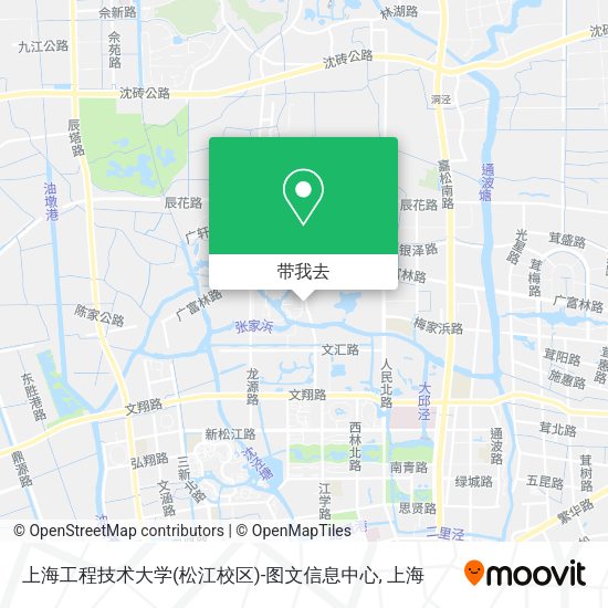 上海工程技术大学(松江校区)-图文信息中心地图