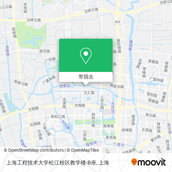 上海工程技术大学松江校区教学楼-B座地图