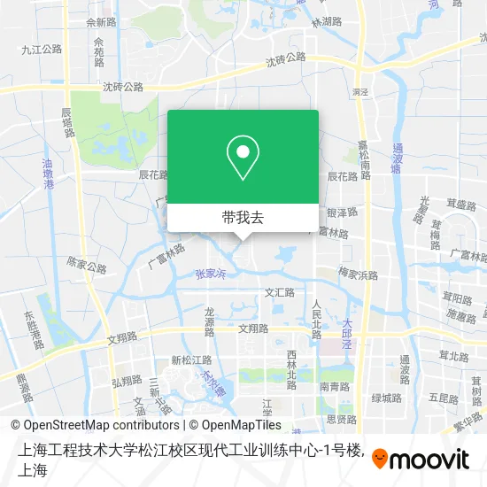 上海工程技术大学松江校区现代工业训练中心-1号楼地图