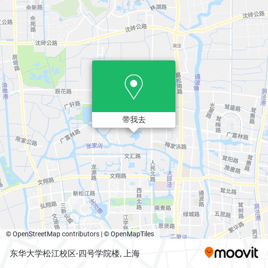 东华大学松江校区-四号学院楼地图