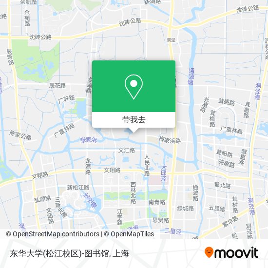 东华大学(松江校区)-图书馆地图