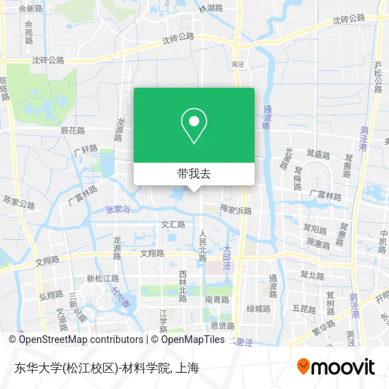 东华大学(松江校区)-材料学院地图