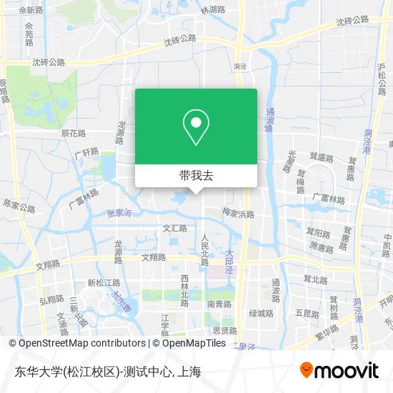 东华大学(松江校区)-测试中心地图