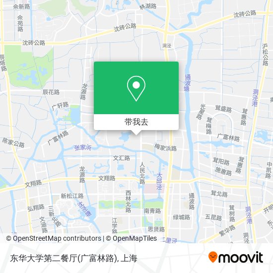 东华大学第二餐厅(广富林路)地图
