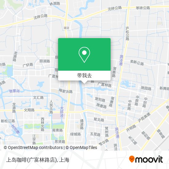 上岛咖啡(广富林路店)地图