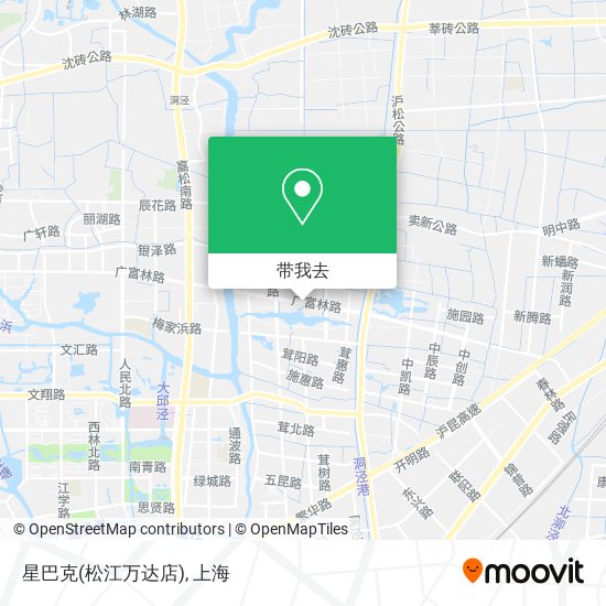 星巴克(松江万达店)地图