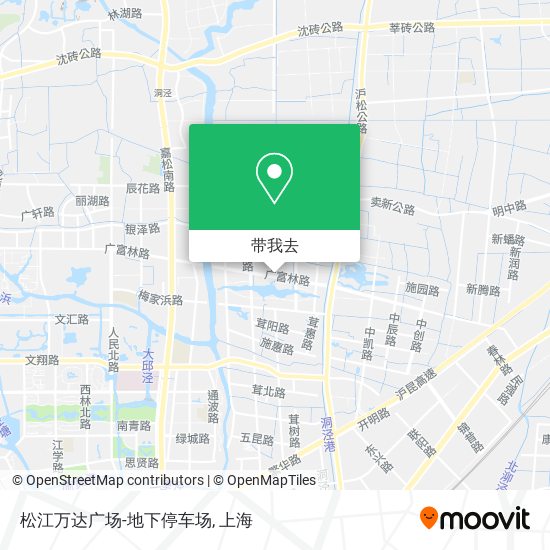 松江万达广场-地下停车场地图