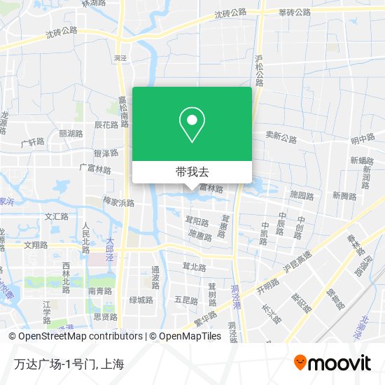 万达广场-1号门地图