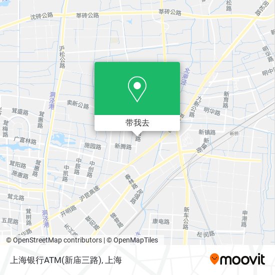上海银行ATM(新庙三路)地图