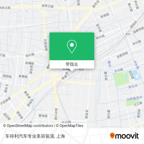 车得利汽车专业美容装潢地图