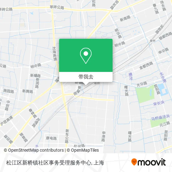 松江区新桥镇社区事务受理服务中心地图
