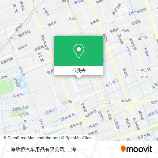 上海敬桥汽车用品有限公司地图