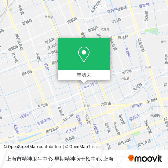 上海市精神卫生中心-早期精神病干预中心地图