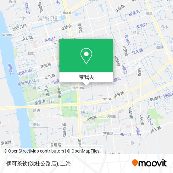 偶可茶饮(沈杜公路店)地图