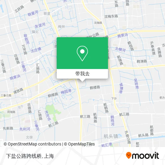 下盐公路跨线桥地图