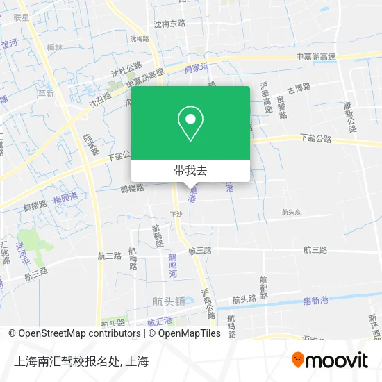 上海南汇驾校报名处地图