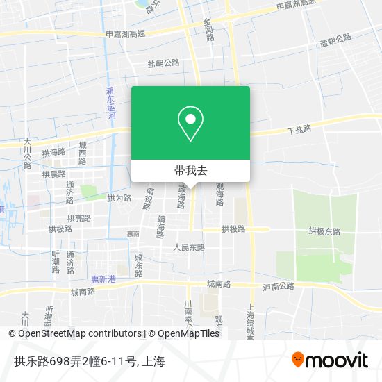 拱乐路698弄2幢6-11号地图