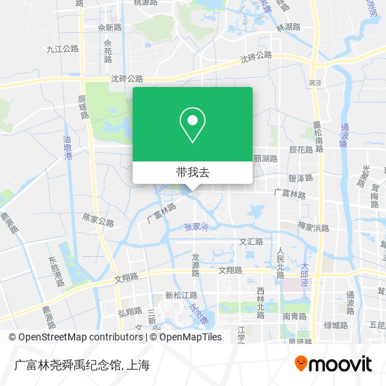 广富林尧舜禹纪念馆地图