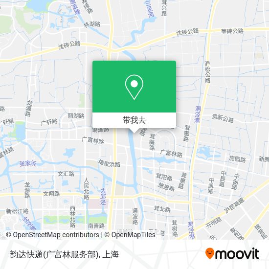韵达快递(广富林服务部)地图