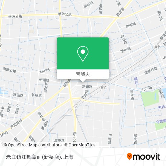老庄镇江锅盖面(新桥店)地图