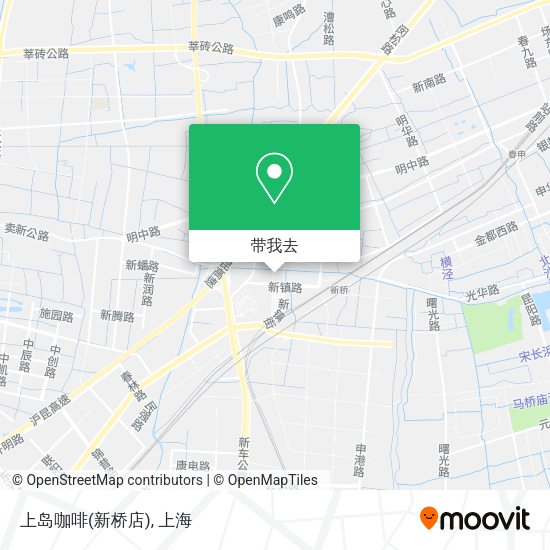 上岛咖啡(新桥店)地图