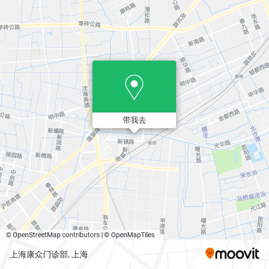 上海康众门诊部地图