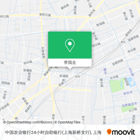 中国农业银行24小时自助银行(上海新桥支行)地图