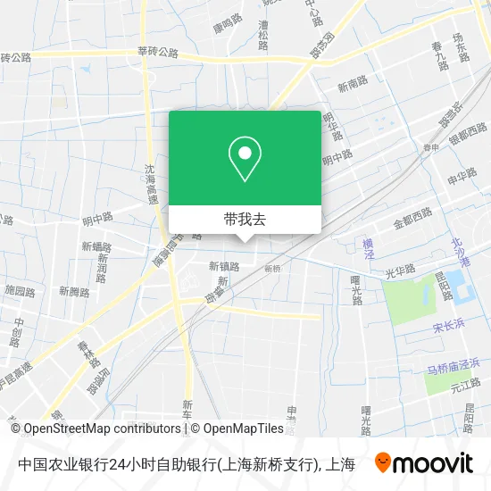 中国农业银行24小时自助银行(上海新桥支行)地图