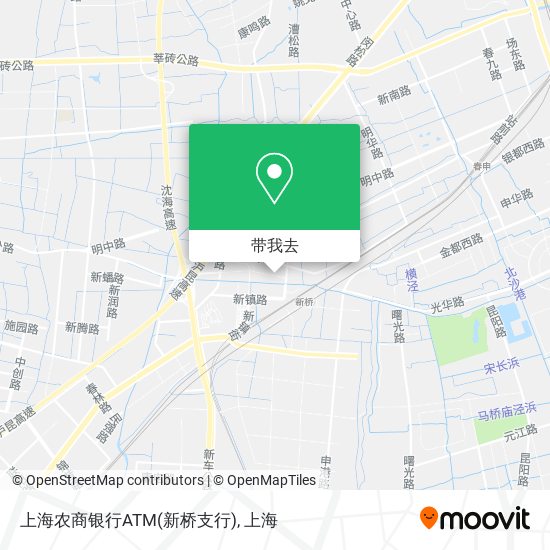 上海农商银行ATM(新桥支行)地图