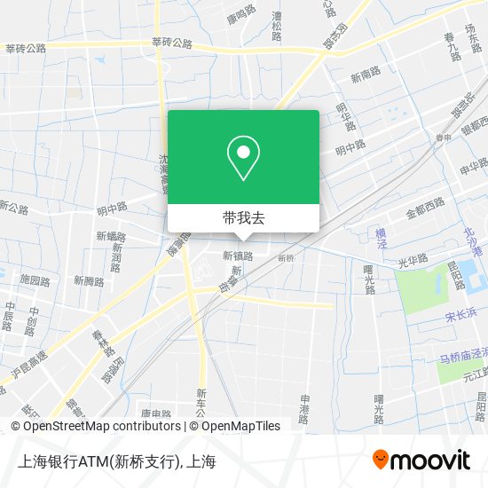 上海银行ATM(新桥支行)地图