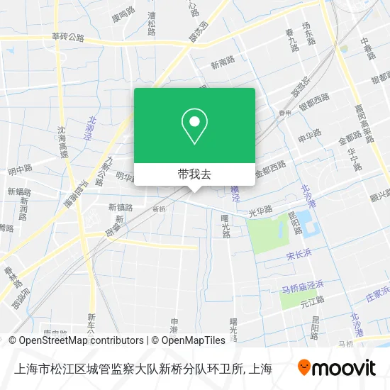 上海市松江区城管监察大队新桥分队环卫所地图