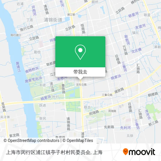 上海市闵行区浦江镇亭子村村民委员会地图