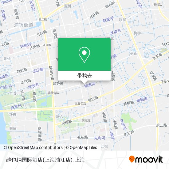 维也纳国际酒店(上海浦江店)地图