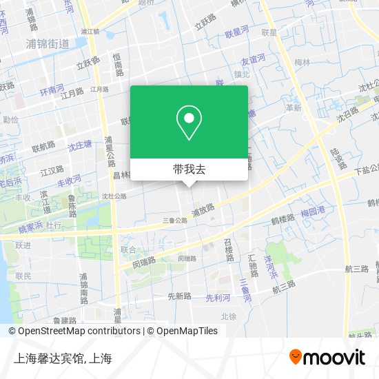 上海馨达宾馆地图