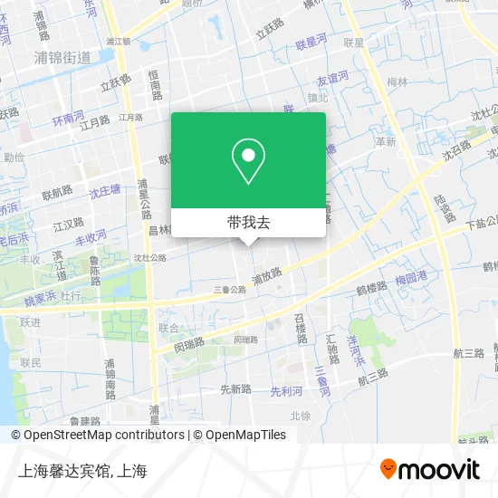 上海馨达宾馆地图