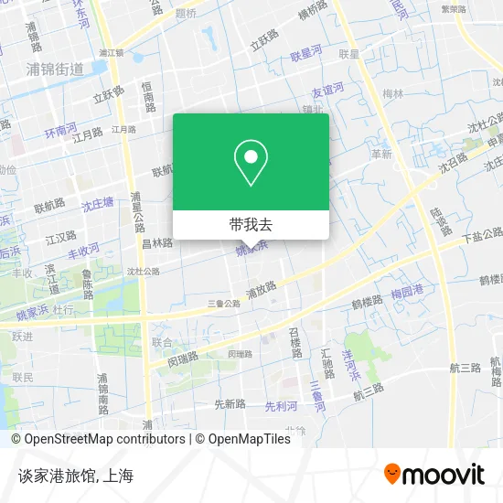 谈家港旅馆地图