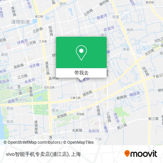 vivo智能手机专卖店(浦江店)地图