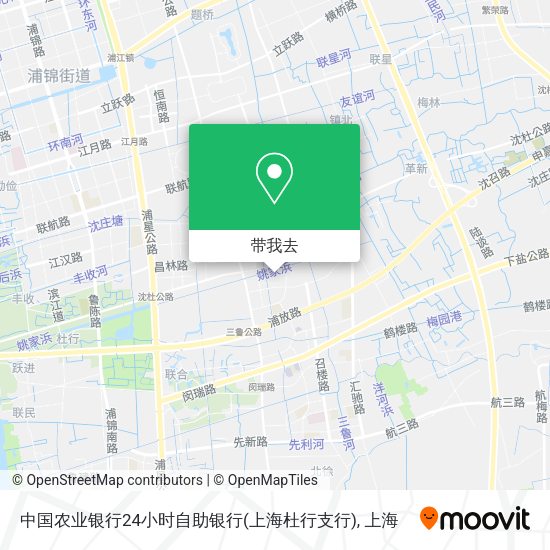 中国农业银行24小时自助银行(上海杜行支行)地图