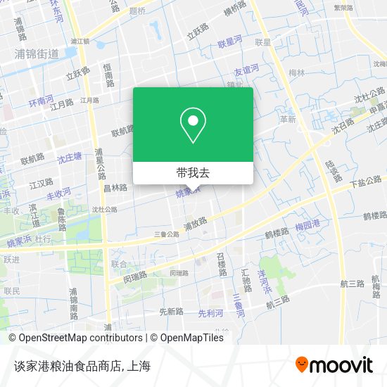 谈家港粮油食品商店地图